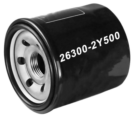 OE 26300-02501 현대 26300 2Y500 금속 및 필터 종이 재료 오일 필터